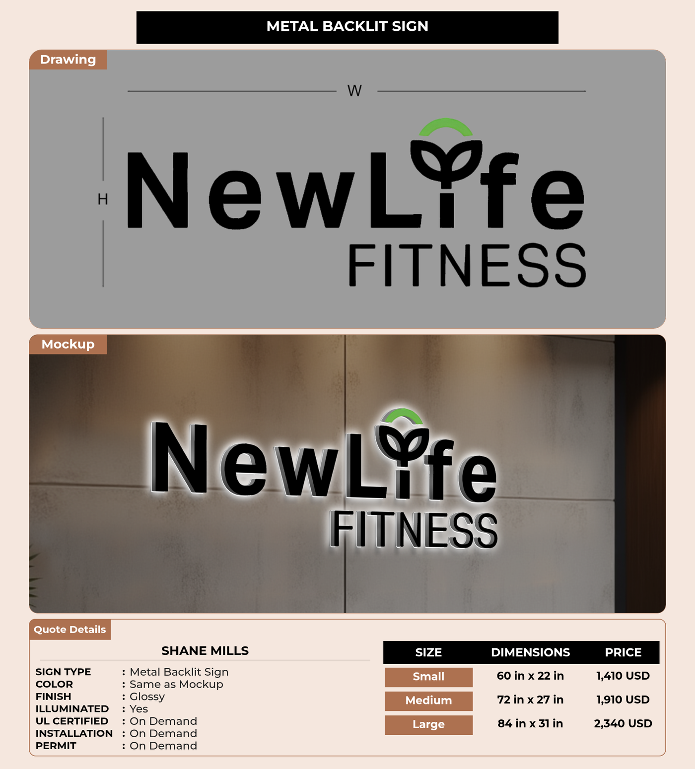 CUSTOM MOCKUP SIGN FOR Shane Mills