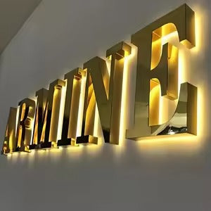3D Metal Back-lit