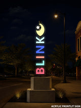 Acrylic Frontlit Sign with Standing Raceway Kevin Murphy