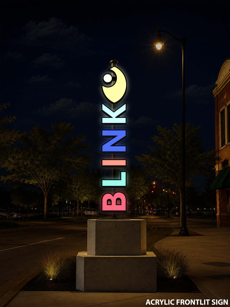 Acrylic Frontlit Sign with Standing Raceway Kevin Murphy