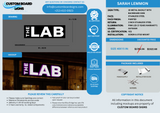 3D METAL BACKLIT WITH BACKBOARD FOR SARAH LEMMON SIGN