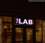 3D METAL BACKLIT WITH BACKBOARD FOR SARAH LEMMON SIGN