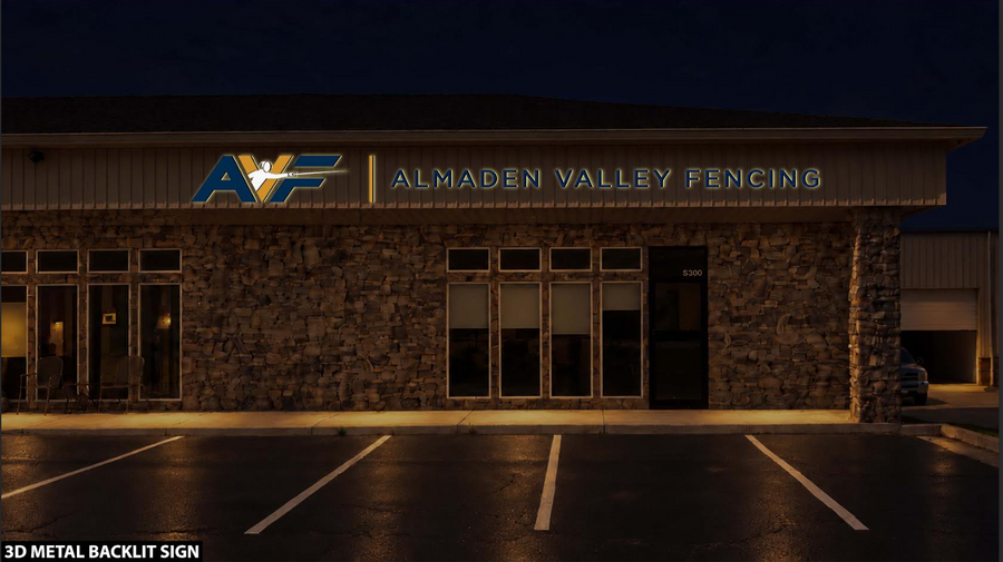 3D METAL BACKLIT SIGN FOR ALEC COMITO