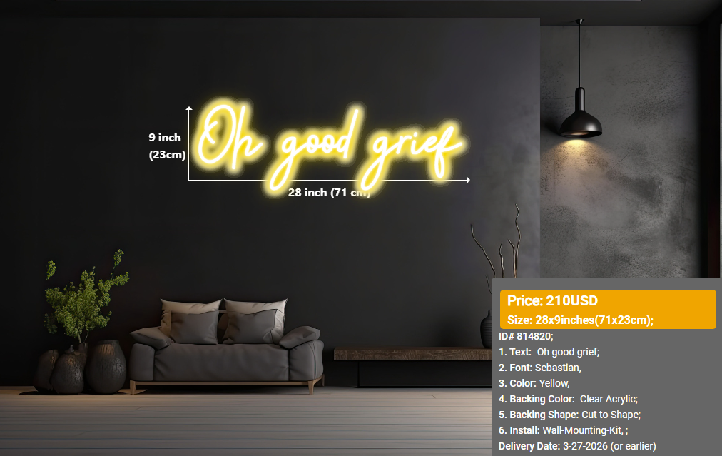 Custom neon sign for Taylor Green – CustomBoardSigns